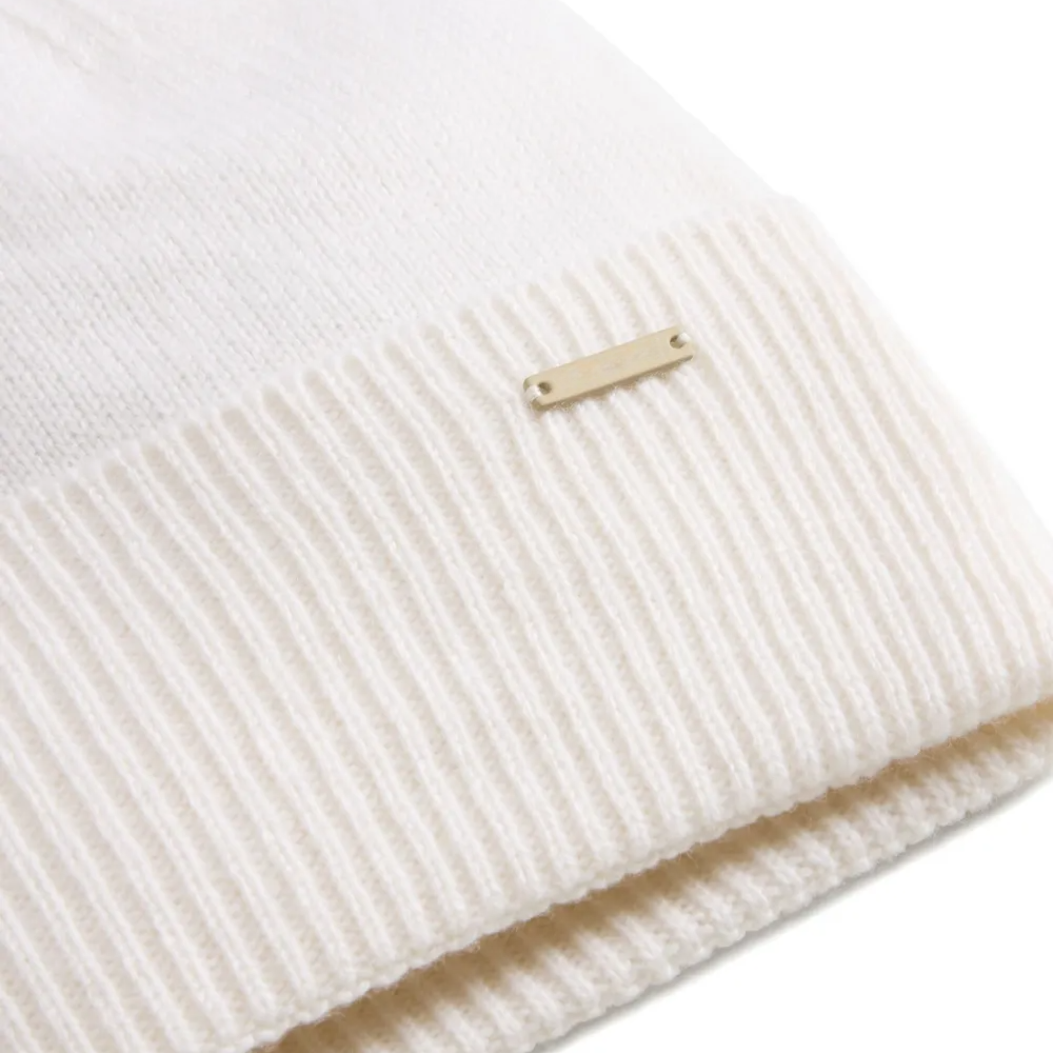 RIBBED CASHMERE BEANIE